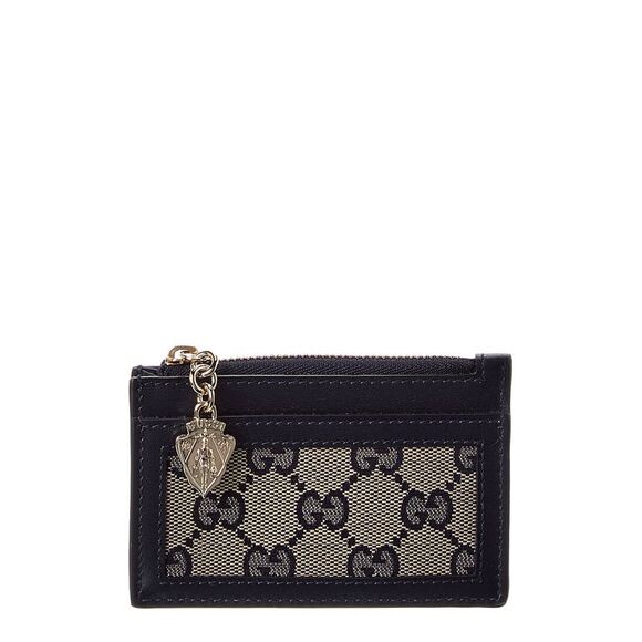 Gucci Handbags - Gucci Luce Gg Canvas & Leather Card Case, Blue